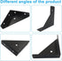 VDAMZVO 4Pcs 66mm Corner Brace Brackets, Heavy Duty Triangle Shelf Bracket Metal Corner Brackets, Cold Rolled Steel