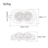 uxcell 16pcs Self Adhesive Mini Caster Wheels Universal Wheel 360° Rotation Nylon Sticky Swivel Pulley for Kitchen Small Appliances Storage Boxes Coffee Makers, Transparent