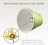 CS-1007-5L/GRN 3" 5" 4.5", Royal Designs Clip On Empire Chandelier Lamp Shade, x x Light Green