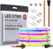 BTF-LIGHTING FCOB WS2811 IC RGB COB LED Strip 16.4FT DC24V 630LED/m Flexible
