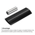 MECCANIXITY Non-Insulated Copper Wire Crimp Connector Terminals, 8 AWG with PVC Heat Shrink Tubing, Pack of 5