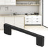 Zopsc Door Handle Zinc Alloy Hardware Pull for Cabinet Door Wardrobe Furniture Home, 126mm. Black by Zopsc
