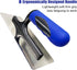 Stainless Steel Venetian Plaster Trowel 2 PC, Small 200mm x 80mm & Medium 240mm x 100mm Paint Plastering Tools