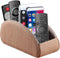 All-in-One Leather TV Remote Control Holder with 5 Compartments Nightstand Desktop Air