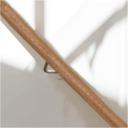 ALDEPO Grab Bars Wooden Handrails - Complete Kit, Corridor Non-Slip Stair Railings Support Rod, Wall Mount Elderly