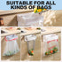 Foldable Trash Bag Holder, Magnetic Portable Trash Bag Holder Easy to Open Close, Space Saving Wall Mounted Foldable