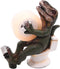 Dinosaur Tape Dispenser Sitting on a Toilet, Unique Funny Desk Accessory, 5.5 Inches for Office Supplies
