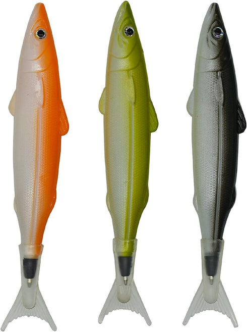 Maydahui 6 PCS Fish Ballpoint Pen - Creative Novelty Pens with Black Ink for School Office Home