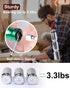 12pc Portable Bit Holder Keychain, 1/4in Hex Shank Screwdriver Bit Clip with Black Carabiner for Impact Driver