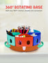 GAMENOTE Rotating Art Supplies Organizer - Lazy Susan for Kids Desk, Storage Caddy for School Supplies and Classroom