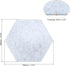 PATIKIL Hexagon Felt Board Tiles, 2 Pack Large Self Adhesive Wall Bulletin Pin Board with Push Pins for Photos Memos Home Office Classroom Decor, Gray by PATIKIL