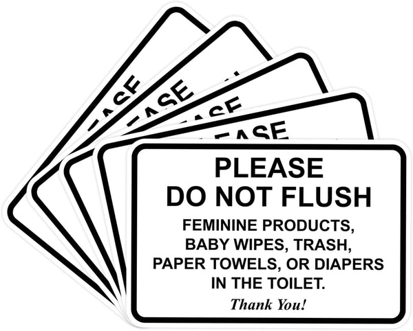 All Quality Classic Framed Please Do Not Flush Thank You Bathroom Etiquette Sign -