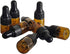 50 Pack 1ML Amber Glass Mini Dropper Bottles for Essential Oil Samples