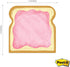 Peanut Butter and Jelly Sticky Note Assortment | 4" x 4" Repositionable Jam Notes | Set of 3 Funny Food Pads