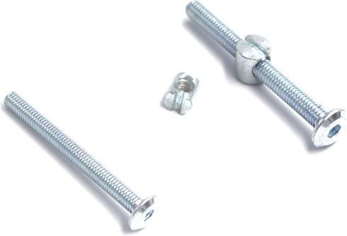 FGen 12pcs M6 M6 60mm Hammer Crib Accessories Bolt Nut x Bookcase Reclining Head Screw Nut