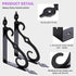 Jeffbaubl 10 Pack 7.4 Inch Decorative Shelf Brackets, L Shape Wall Mounted Shelf Support, Heavy Duty Metal Corner Brace