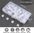 KGROTE 60PCS Cable Clips, Outdoor Wire Clips Adhesive Cable Hooks Cord Organizer Holder Christmas Light Clips for Desk