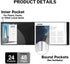 Dunwell 8.5x11 Portfolio Binder, Plastic Presentation Book, 24 Pockets for Letter Size Documents, Acid-Free Poly