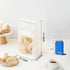Roppolo 50 5.1 Inch Packing Pcs White Kraft Paper Bread Bags with Tin Tie, Small Homemade Bread Bag, Thickened Storage