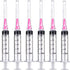 100 Pack 5ml Sterile Plastic Syringes with 18Ga for Scientific Labs, Liquids Dispensing and Measuring Tools