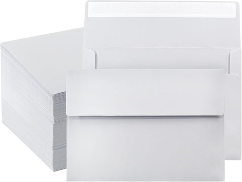 VANRA 150 Pack A7 Invitation Envelopes - Self Seal A7 White Envelopes for 5x7 Greeting Cards