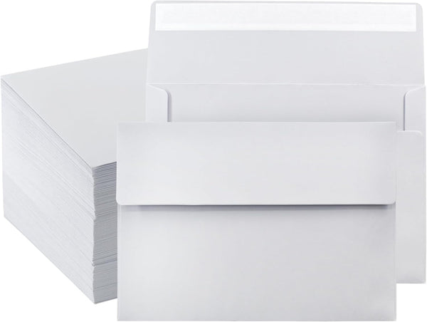 VANRA 150 Pack A7 Invitation Envelopes - Self Seal A7 White Envelopes for 5x7 Greeting Cards