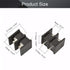 Fielect 20Pcs 300V 25A 10mm Pitch 2P PCB Screw Terminal Block Connector, Black