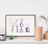 Dignovel Studios 8X10 Unframed Chemical Lab Test Tubes, Pipette Chemistry Medical Art Laboratory Science Biology Poster