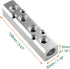 4 Way Pneumatic Manifold Air Distribution Block, Compressed Air Manifold Pneumatic Block, Air Coupler Fast Connector for Pneumatic Air Compressor, Silver by LDEXIN