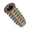 E-Z LOK Threaded Insert for Soft Wood, Zinc Hex-Flanged, 1/4-20 Internal Threads, 25mm Length, Pack of 50