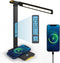 Xicyole Desk Lamp with Wireless Charger, USB Charging Port, Smart Display Clock, Adjustable