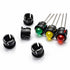 Bruislard 5MM 100 Bulb Led Holder, PCS Plastic LED Holders Black Nylon Lamp Holders for Emitting Diode Holder, Panel