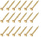 Small Nails (1x10mm) 200pcs, Carbon Steel Tiny Hardware Nails for Household Woodworking, Gold Tone