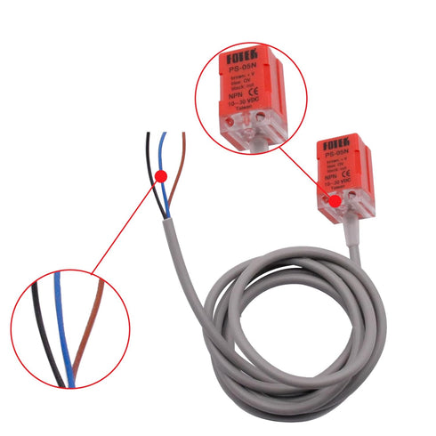 5 Pcs PS-05N INDUCTIVE Fotek Proximity Sensor switch 5mm NPN out DC10-30V Normal Open NO US STOCK New