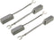 uxcell 4Pcs Carbon Brushes, 32mmx12.5mmx10mm Graphite for Electric Motor, Power Tool Replacement Parts