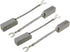 uxcell 4Pcs Carbon Brushes, 32mmx12.5mmx10mm Graphite for Electric Motor, Power Tool Replacement Parts
