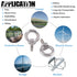 Glarks 36Pcs 304 Stainless Steel M5 Male Thread Machinery Shoulder Lifting Ring Eye Bolt Set with Lock Nuts/Lock Washers