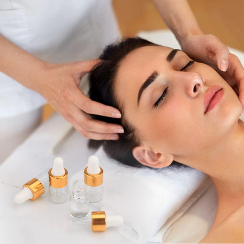 15Pcs Clear Glass Essential Oil Dropper Bottles - Mini 1ml/2ml/3ml with Gold Cap and White Latex