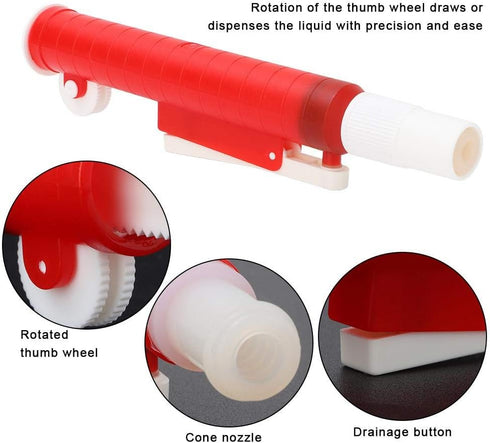 Pipette Pumps 25ml Red Scientific Pipette Pump for Disposable Plastic and Glass Pipettes