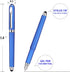 Gel Ink Rollerball Stylus Pen, 18 Pack, 1.0mm Bold Point, 2 in 1 Capacitive Stylus, Smooth Writing for Office