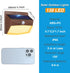 1 Pack 3 IP65 Peasur Solar Motion Lights Outdoor, Solar Security Light with Modes, Waterproof Flood Lights Outside