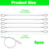 Fyntave 5 Packs 2mm 12 Inch Security Cable with Loops Stainless Steel Cable Vinyl Coated Hanging Travel Security Cables