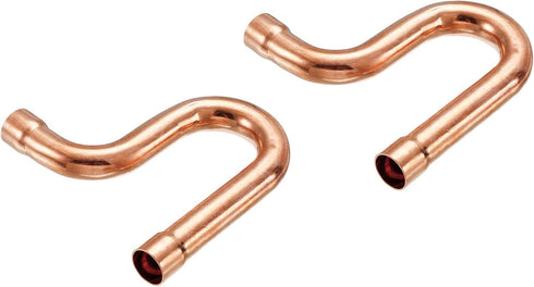 MECCANIXITY Copper P-Trap Pressure Pipe Fitting, Pack of 2, for HVAC Air Conditioning Refrigeration