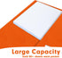 RAZCC 50 Pack Two Pocket Folders, Fit Letter Size Paper, Pockets for School Office Business Home (Orange)