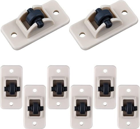 AIEX 8pcs Adhesive Wheels, Small Self-Adhesive Caster Wheels for Toy Car Storage Box, Shoe Racks, DIY