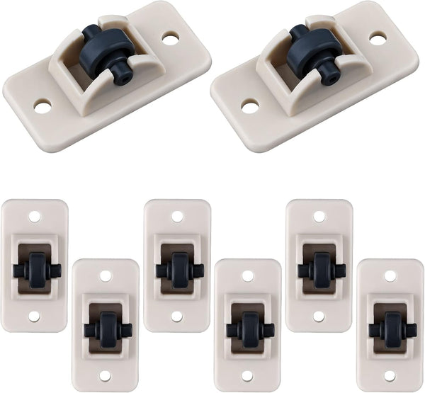 AIEX 8pcs Adhesive Wheels, Small Self-Adhesive Caster Wheels for Toy Car Storage Box, Shoe Racks, DIY