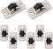AIEX 8pcs Adhesive Wheels, Small Self-Adhesive Caster Wheels for Toy Car Storage Box, Shoe Racks, DIY