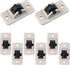 AIEX 8pcs Adhesive Wheels, Small Self-Adhesive Caster Wheels for Toy Car Storage Box, Shoe Racks, DIY