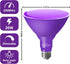 PAR38 Flood Purple Light Bulb,2 Pack-Dimmable,E26 Base Purple Flood Light Outoor(20W Replace to 200W),Purple Light Bulb for Outside,Purple Decor,Christmas,Holiday,Halleween Outdoor Light Bulb by LOXYEE