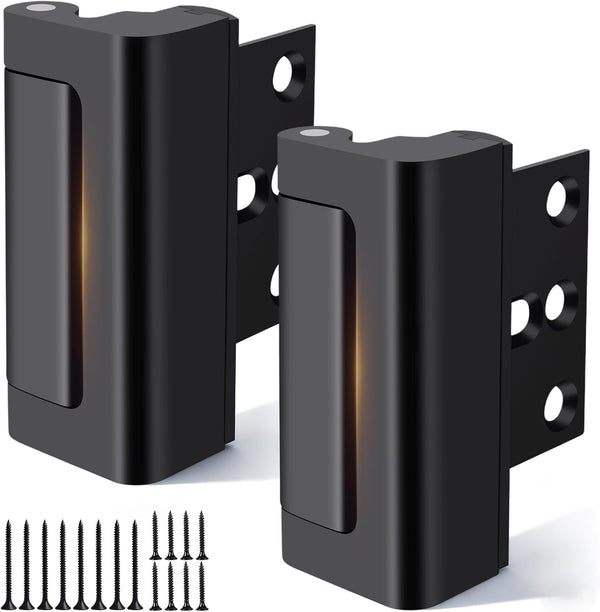 Jkrycyf 2 Pack Home Security Door Reinforcement Lock, Door Locks for Kids Safety